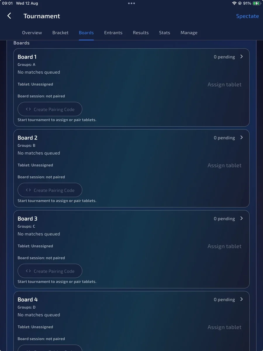 Assign boards clearly