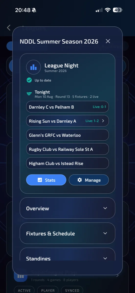 Live ProDart360 league updates